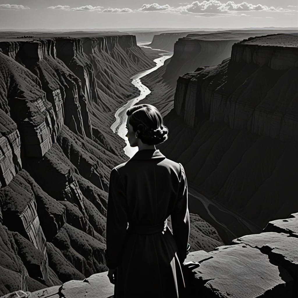 Lady on the Precipice: A Film Noir Thriller