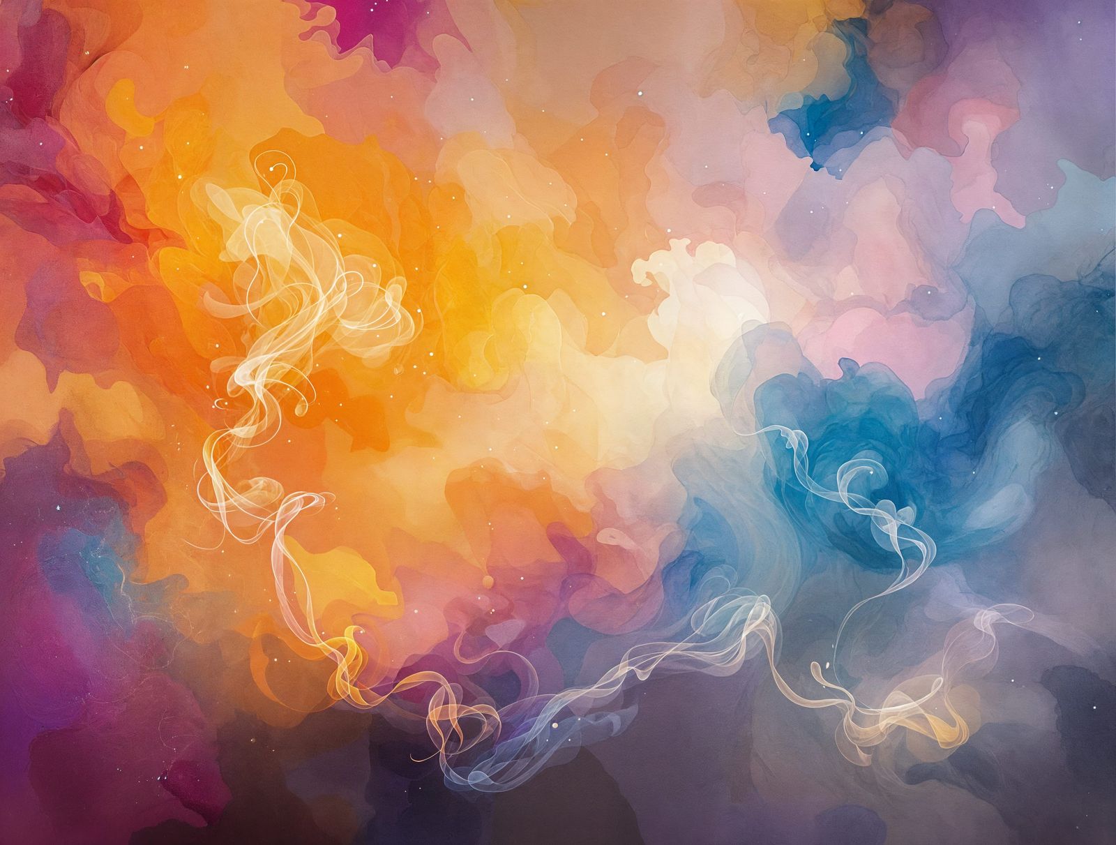 Ethereal Divine Vortex in Abstract Painting