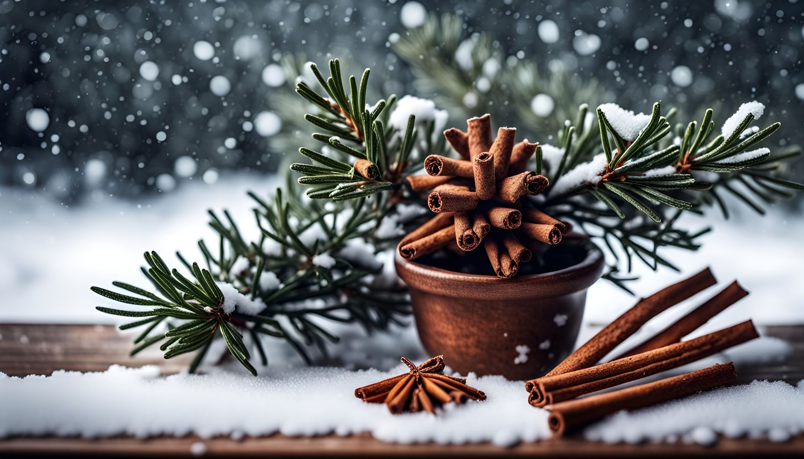 Winter Still Life with Juniperus and Cinnamon