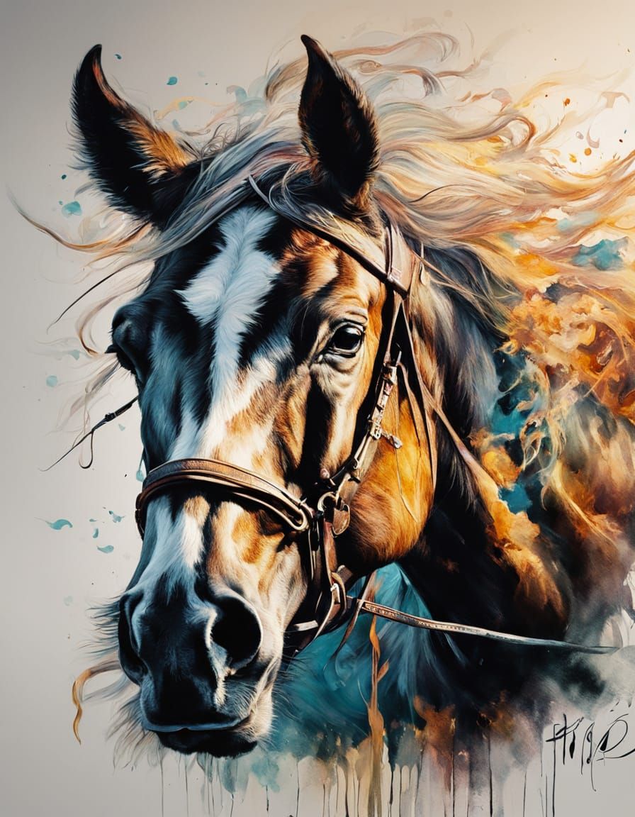 Cowgirl Horse Ride in Carne Griffiths Style