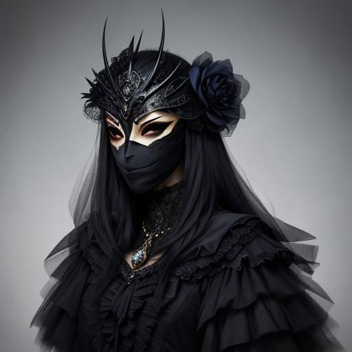 Enigmatic Masked Figure of Wonder and Mystery