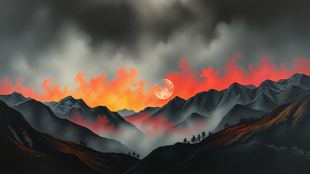 Hyperrealistic Drawing with Oil on Canvas Texture