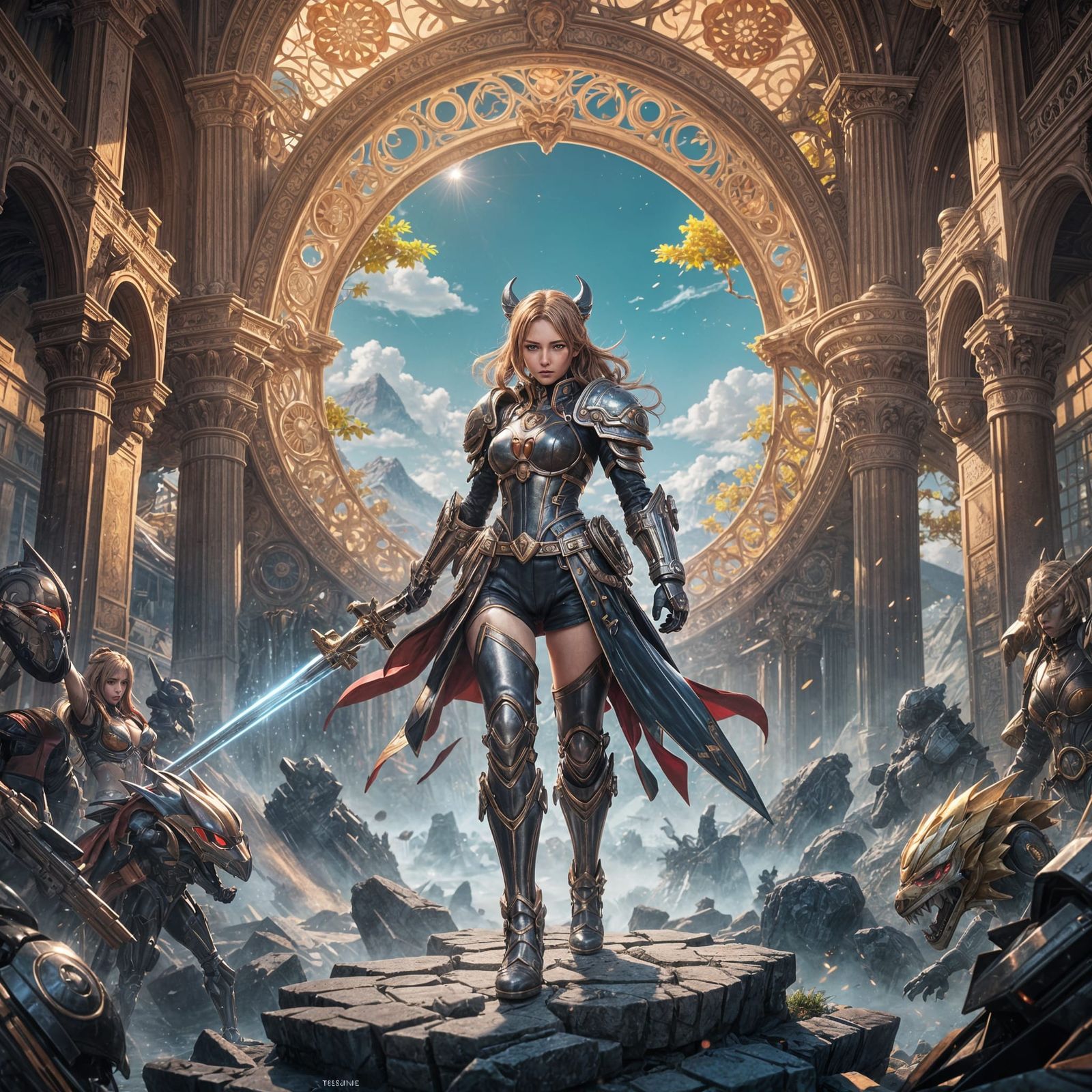 Anime Goddess in Stunning 3D Art