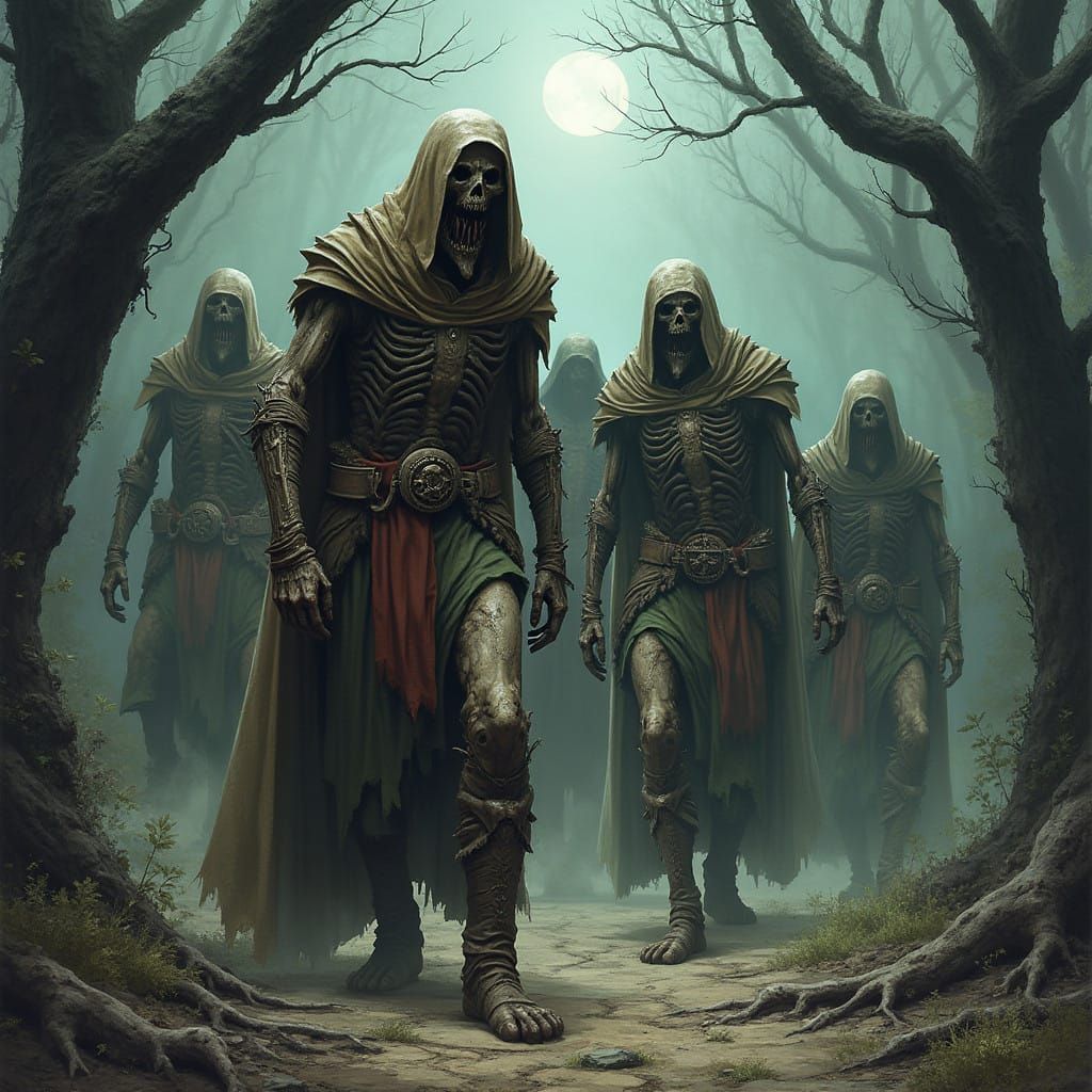 Medieval Fantasy Undead Rise from the Grave
