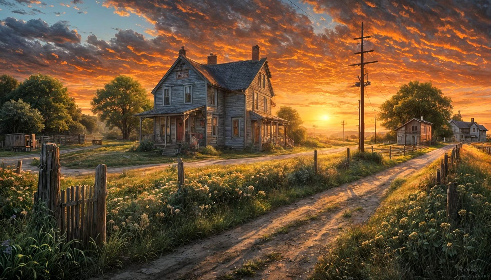 Country Road at Sunrise
