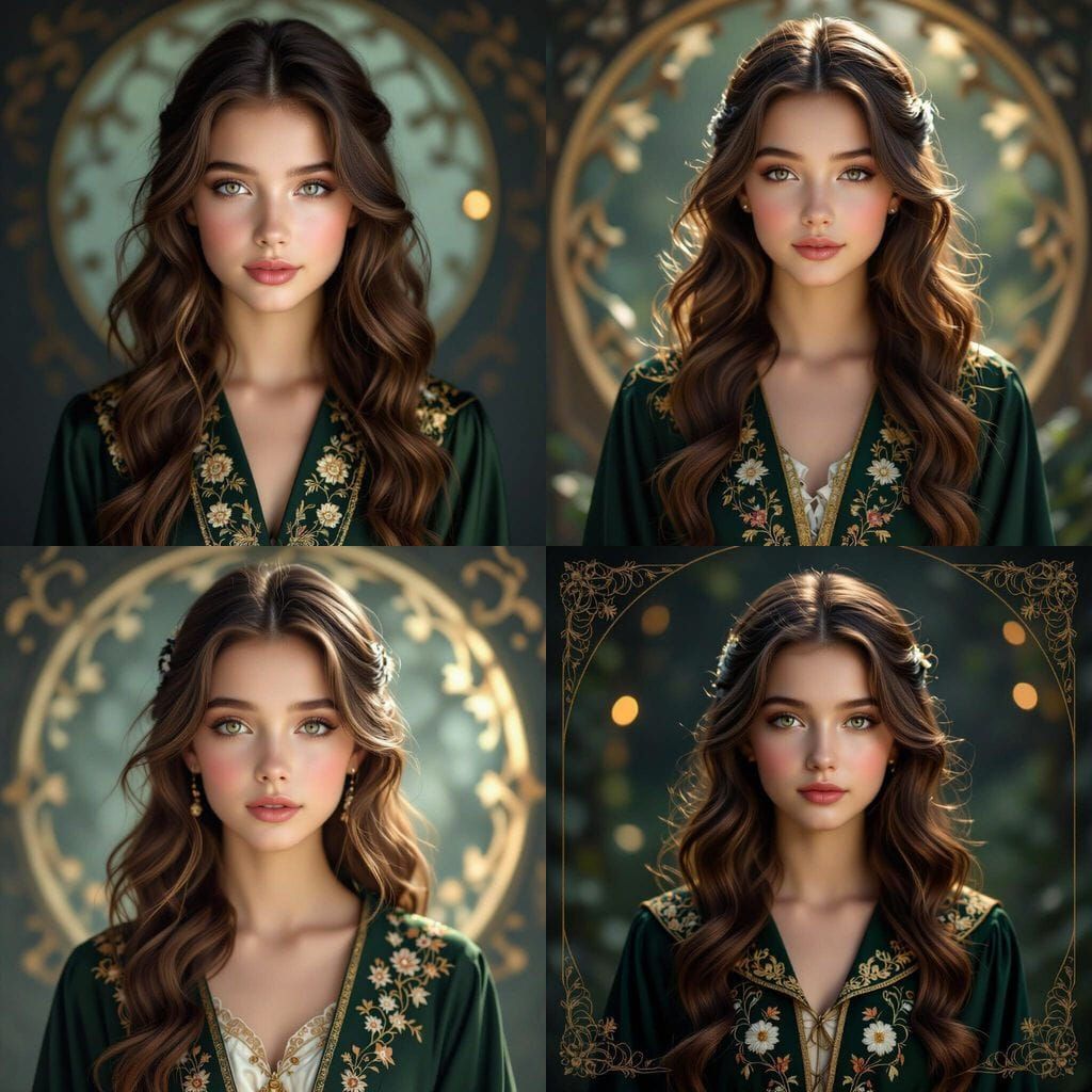 Ultra Realistic Photo: Ethereal Witch in Enchanting Night Sc...