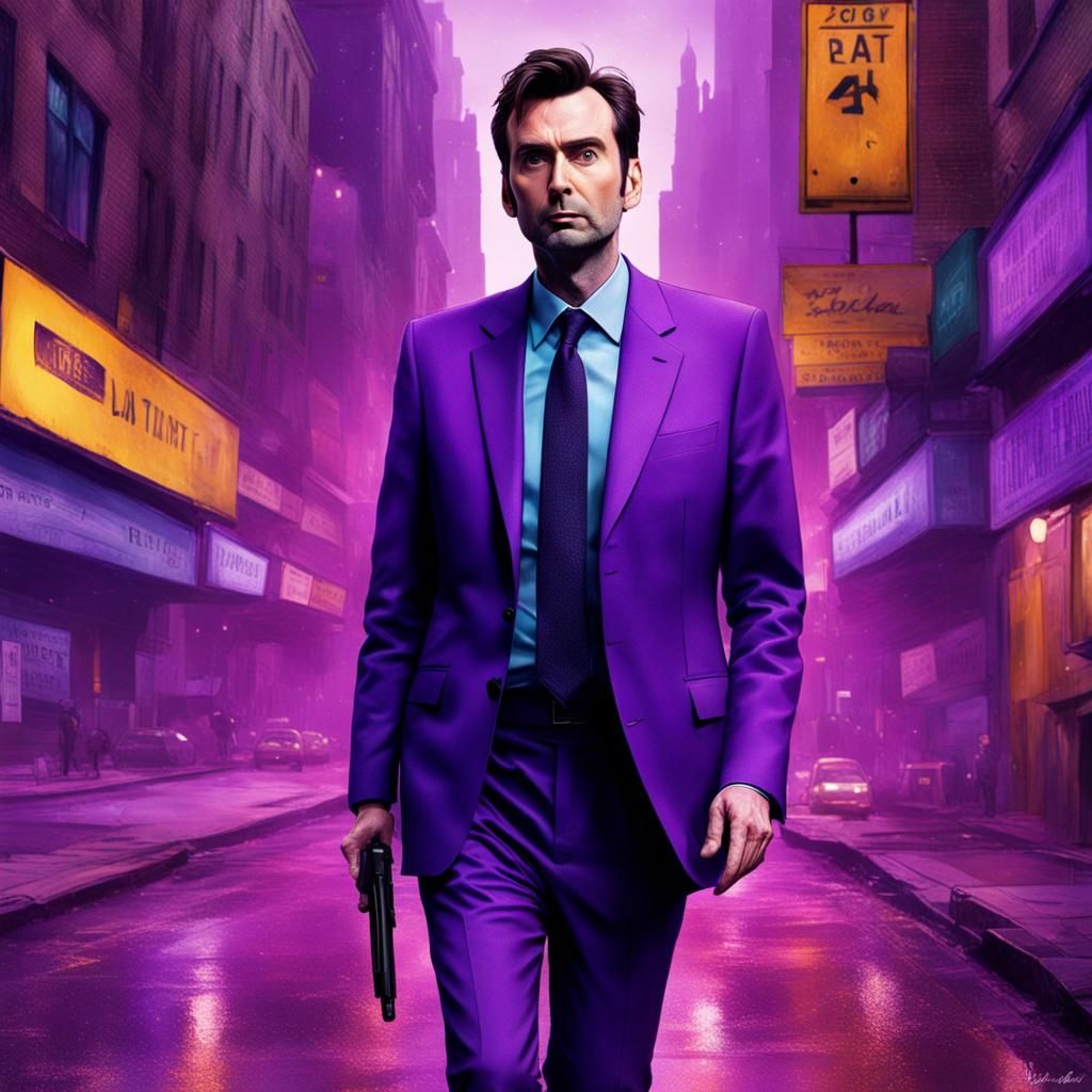 David Tennant as Kilgrave in Purple Suit