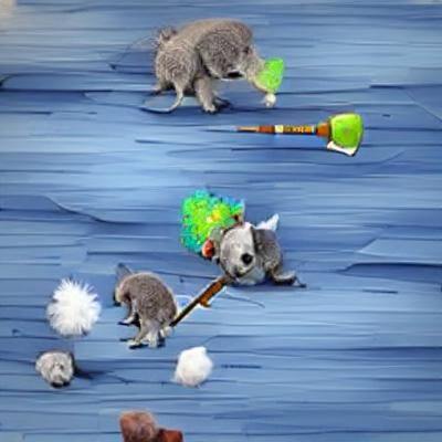 Koalas in Funny Hats Fight Harpoon Monsters