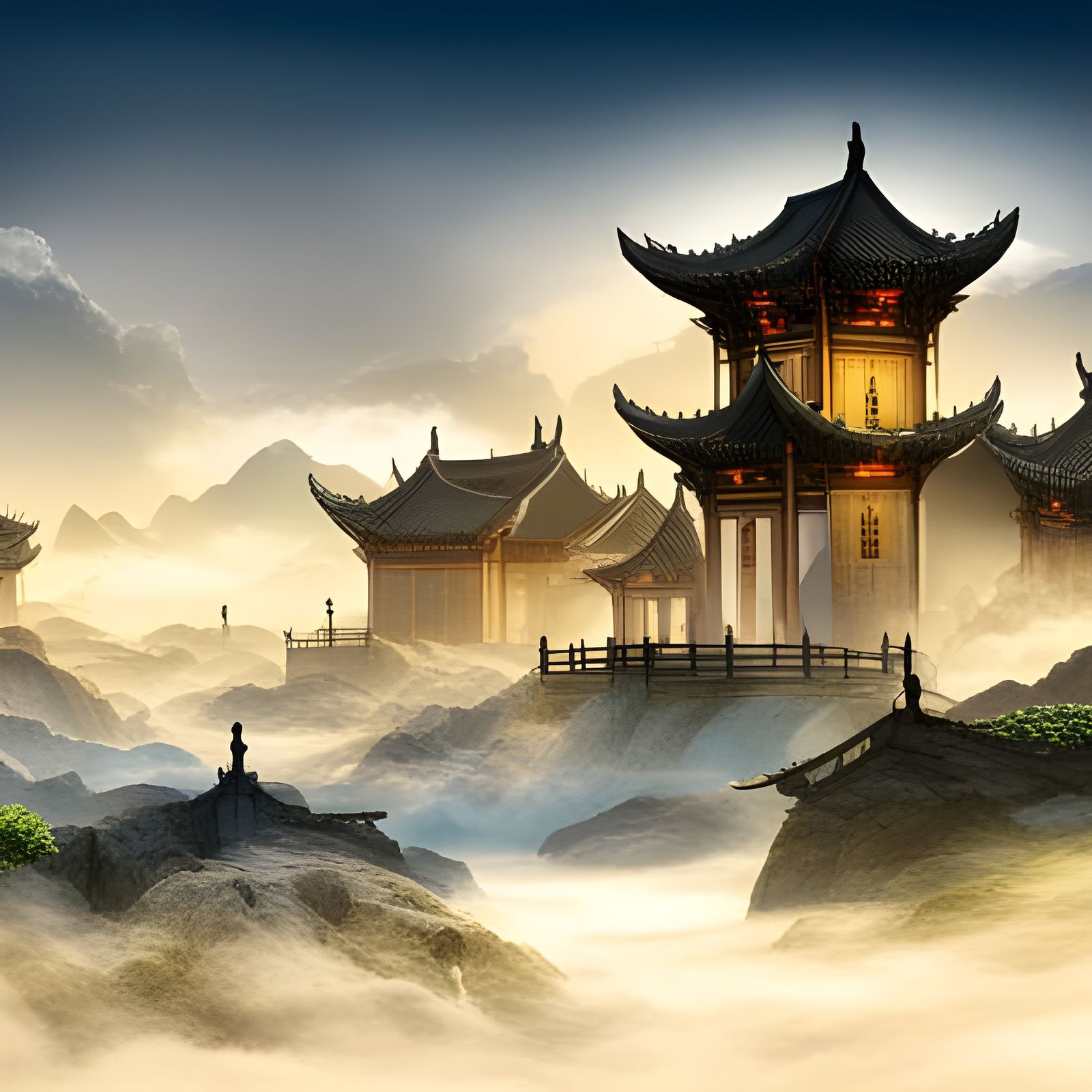 Ancient Chinese Fantasy Landscape