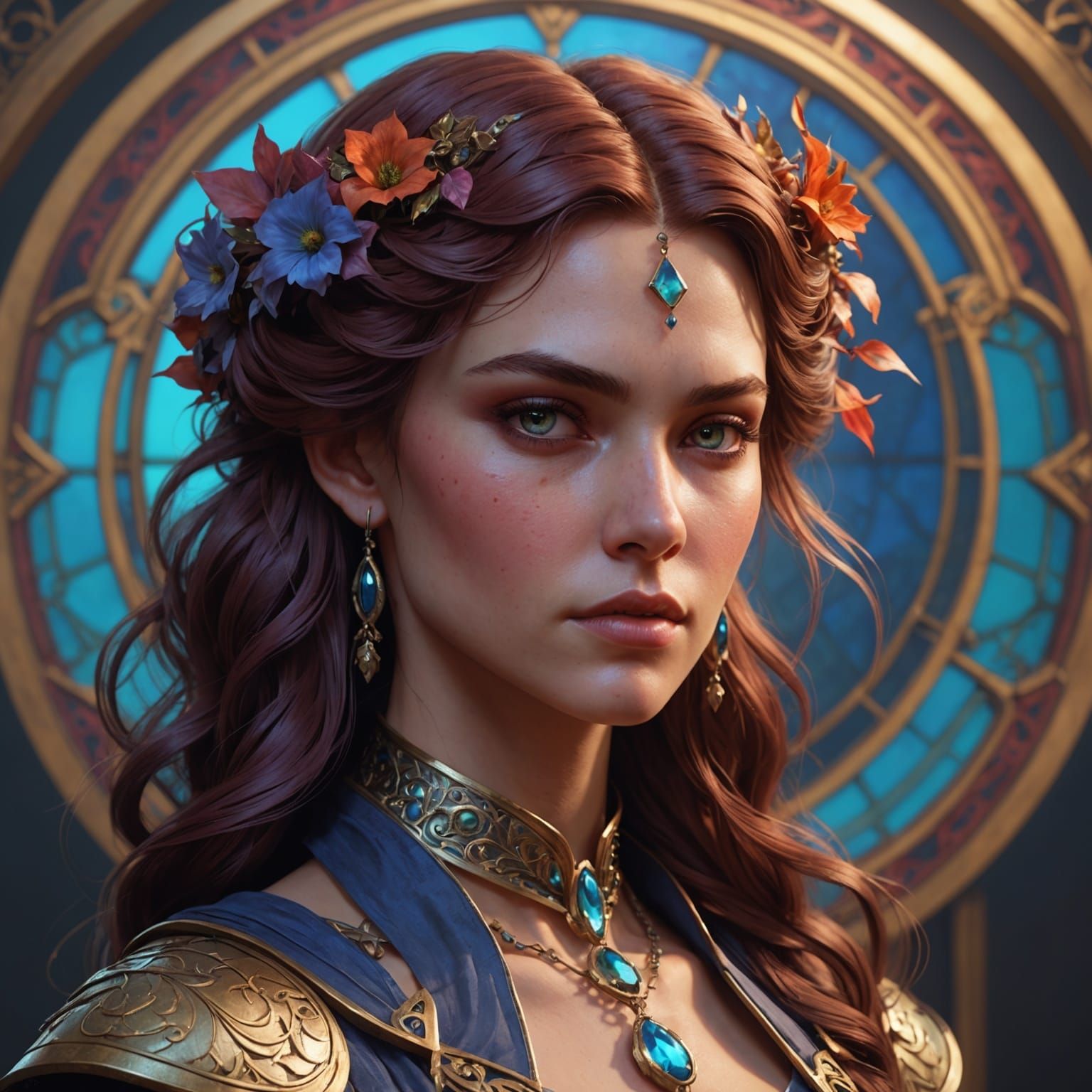 Detailed Portrait of Lilith Clawthorne in Digital Art Style