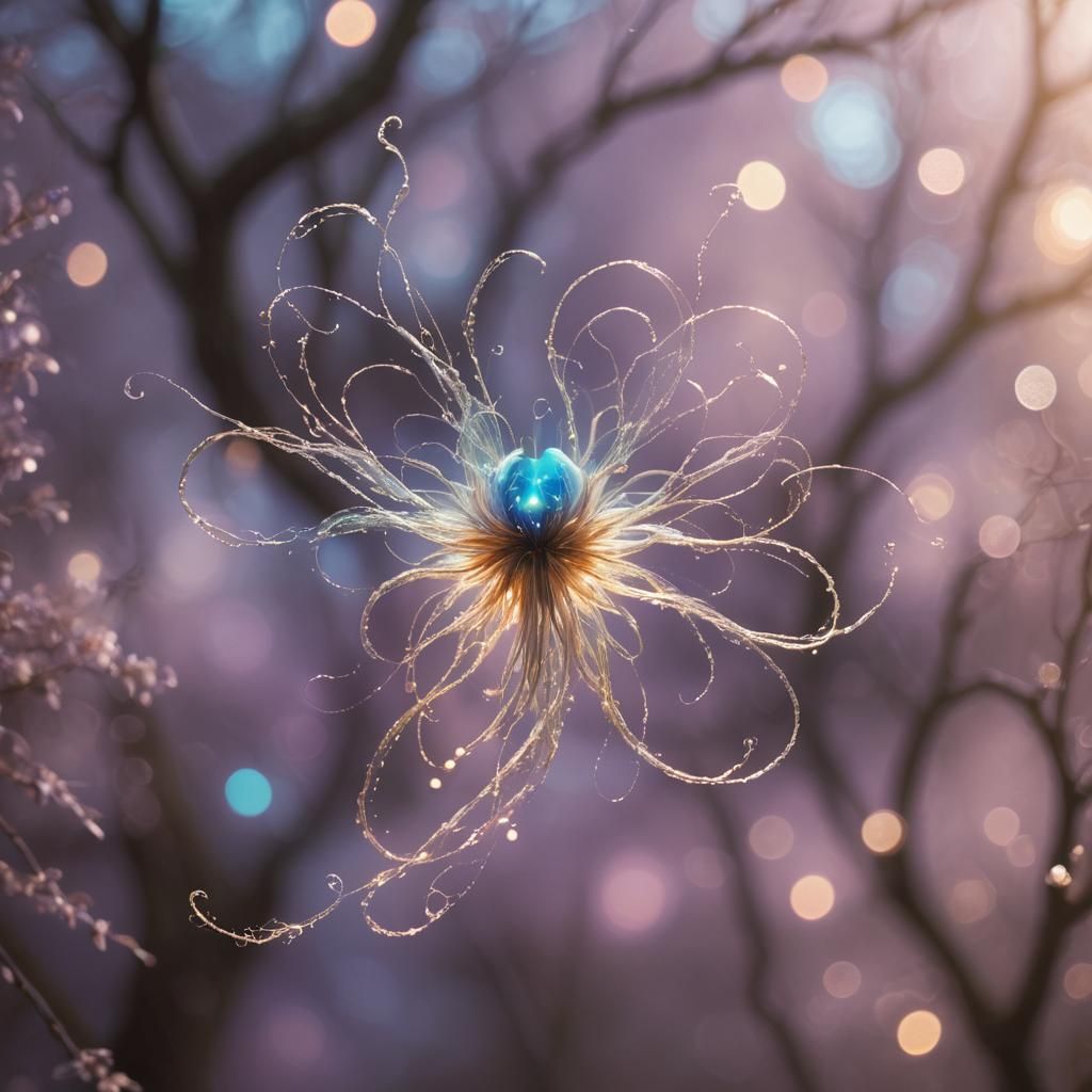 Surreal Glowing Entity in Dreamlike Photography