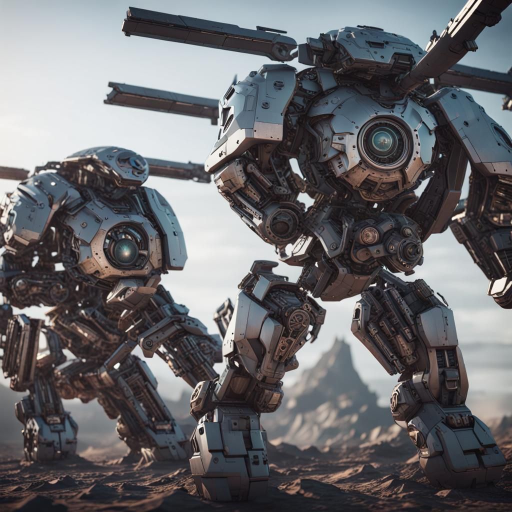 War and Peace Yin-Yang in Sci-Fi Style