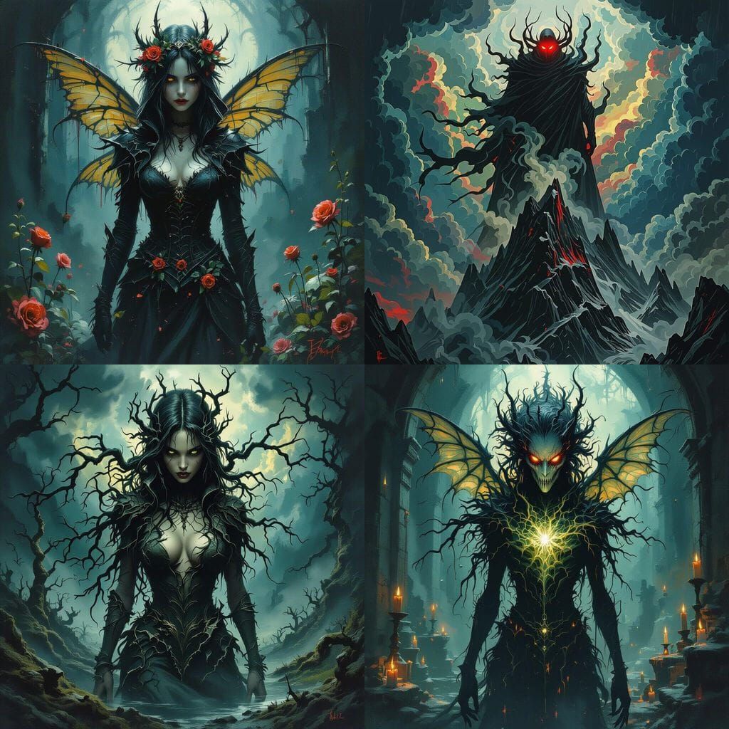 Sinister Figure in Epic Fantasy Style