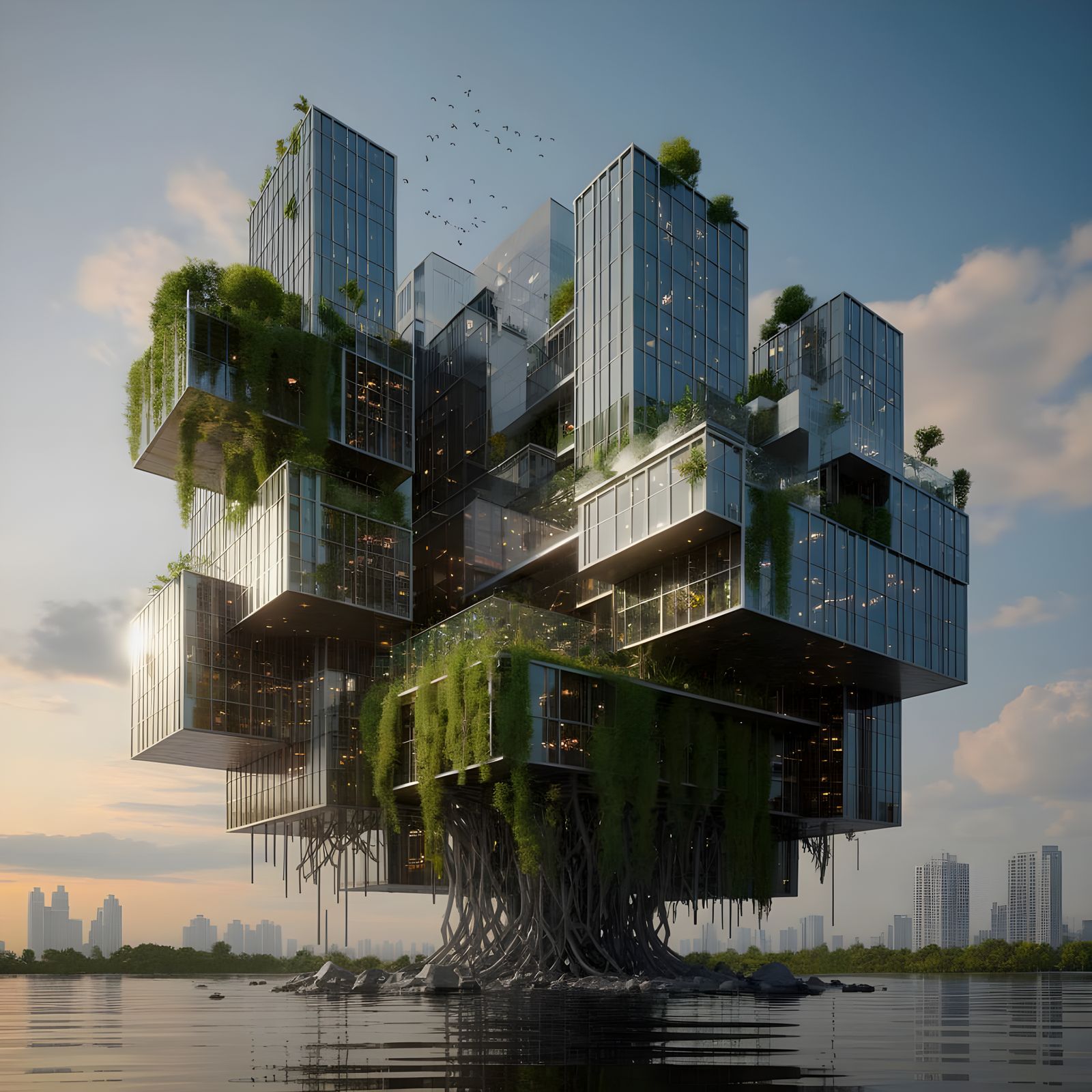 Organic Cityscapes in Sci-Fi Metamorphosis