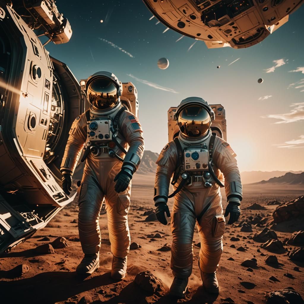 Astronauts Discover a Beautiful Alien Planet