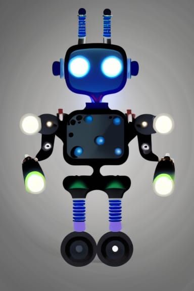 Android Movie Star with Synthetic Skin and Hair