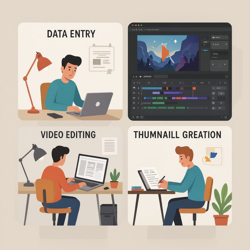 Freelancers Working: 3D Illustration in Pixar Style