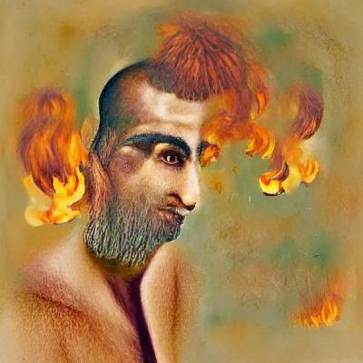 Ancient Gymnosophist Self-Immolation in Athens