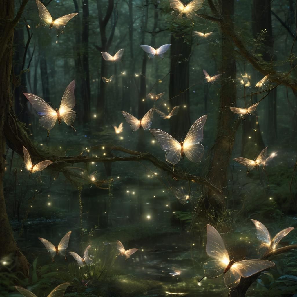 Luminous Laramar Fairy Queen in Enchanted Forest