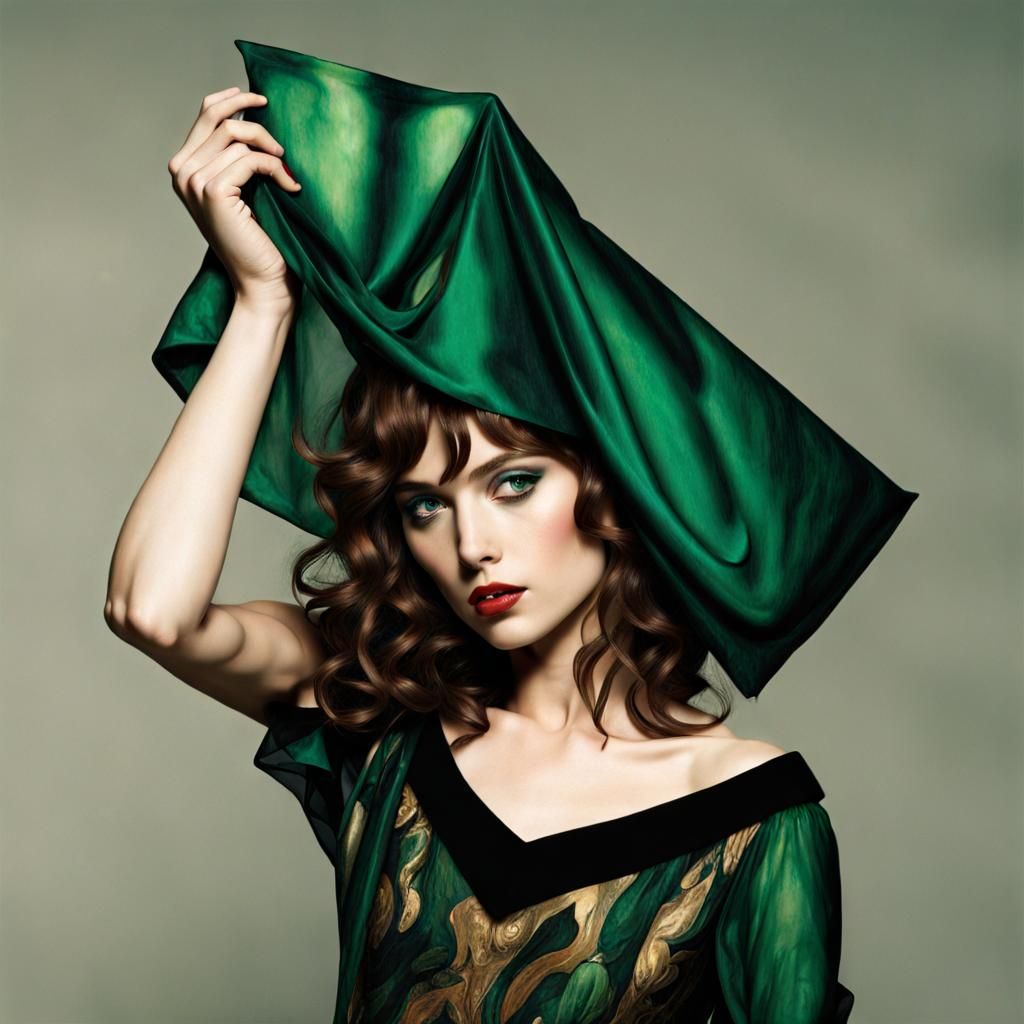 Emerald Entity in Classical Artistic Styles