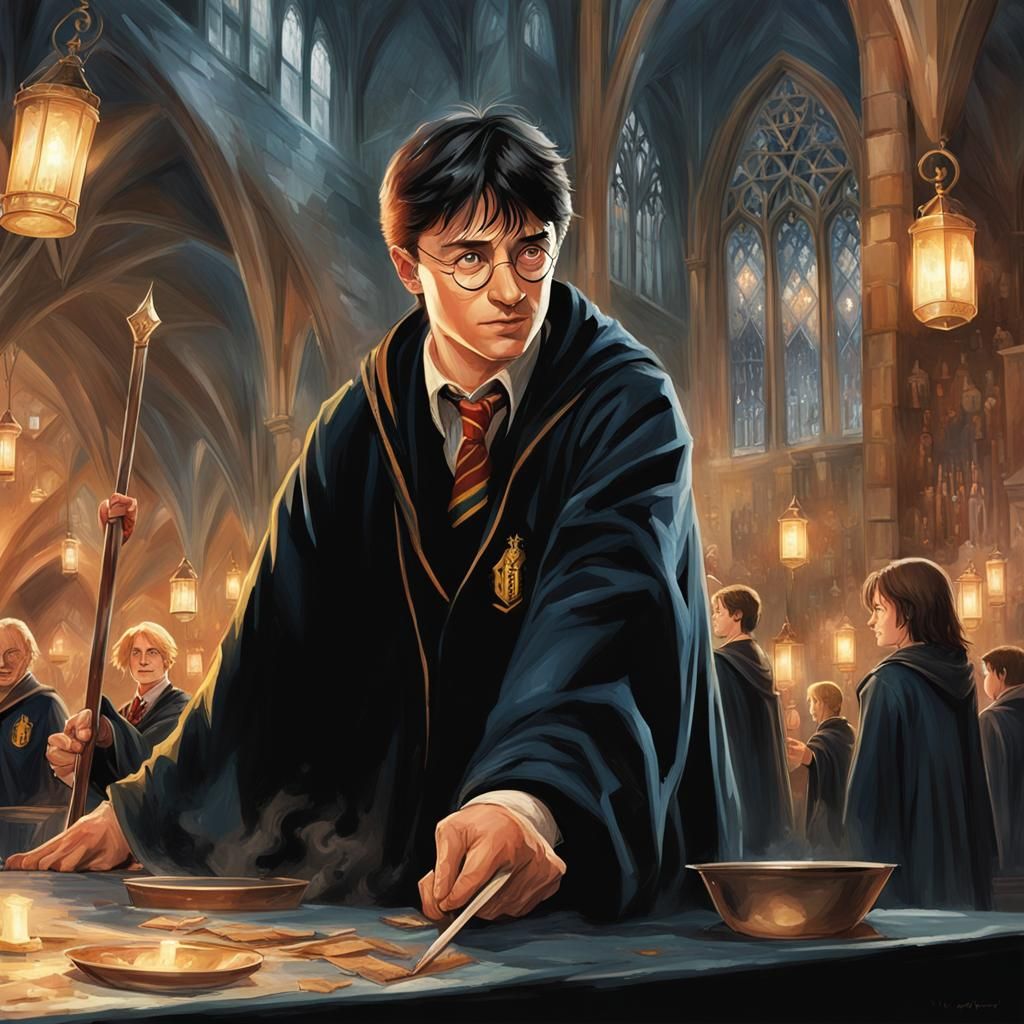 Young Wizard's Choice: A Digital Painting