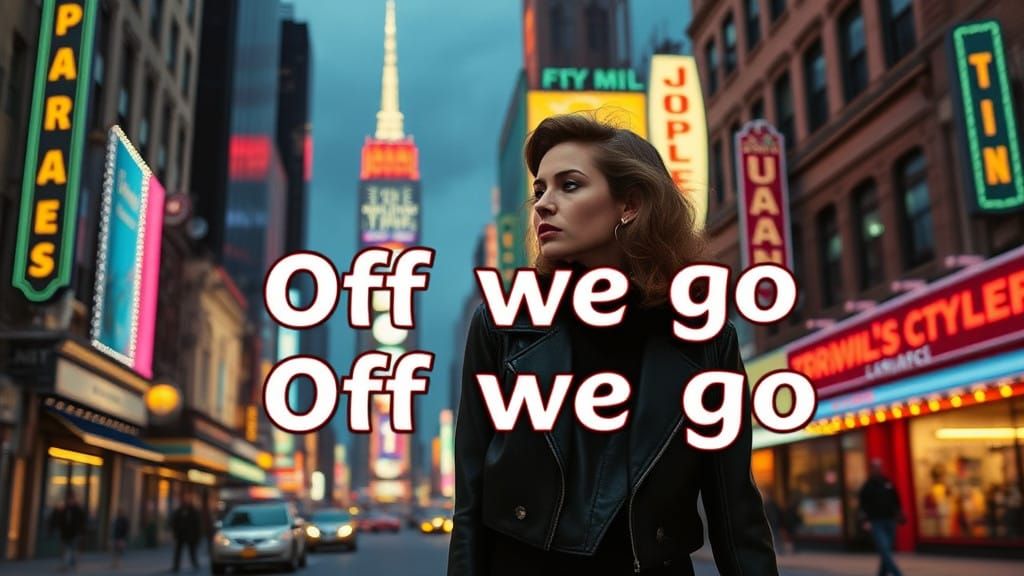 A Whimsical NYC Nightlife Scene in Bold, 1970s Colors