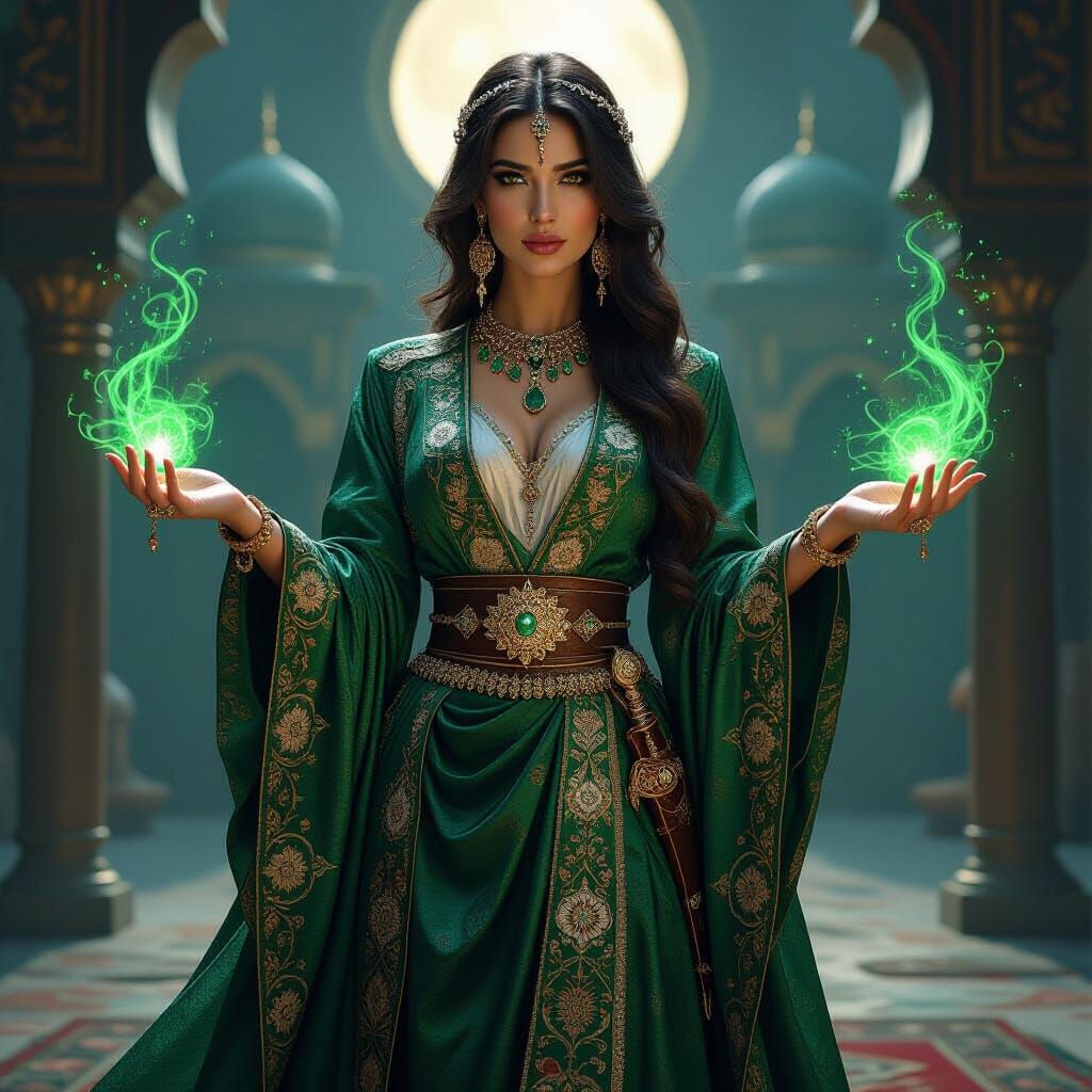 Ottoman Sultana Rogue with Mystical Emerald Energy