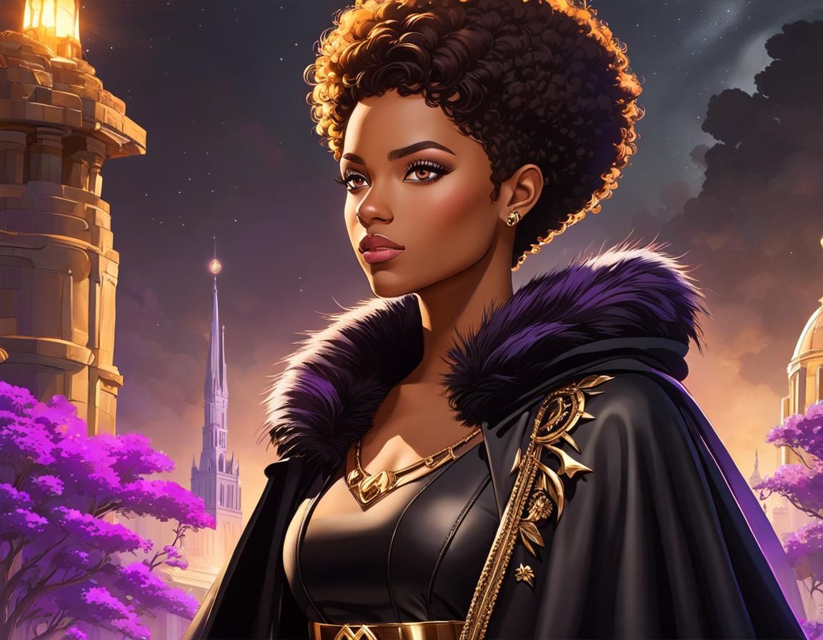 Luz Noceda Witch-Titan Hybrid in Anime Style