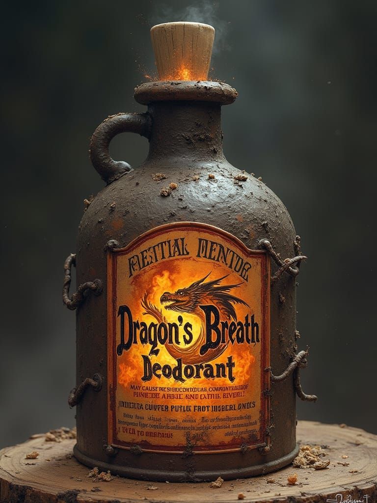 Dragon's Breath Deodorant in Gritty Fantasy Style