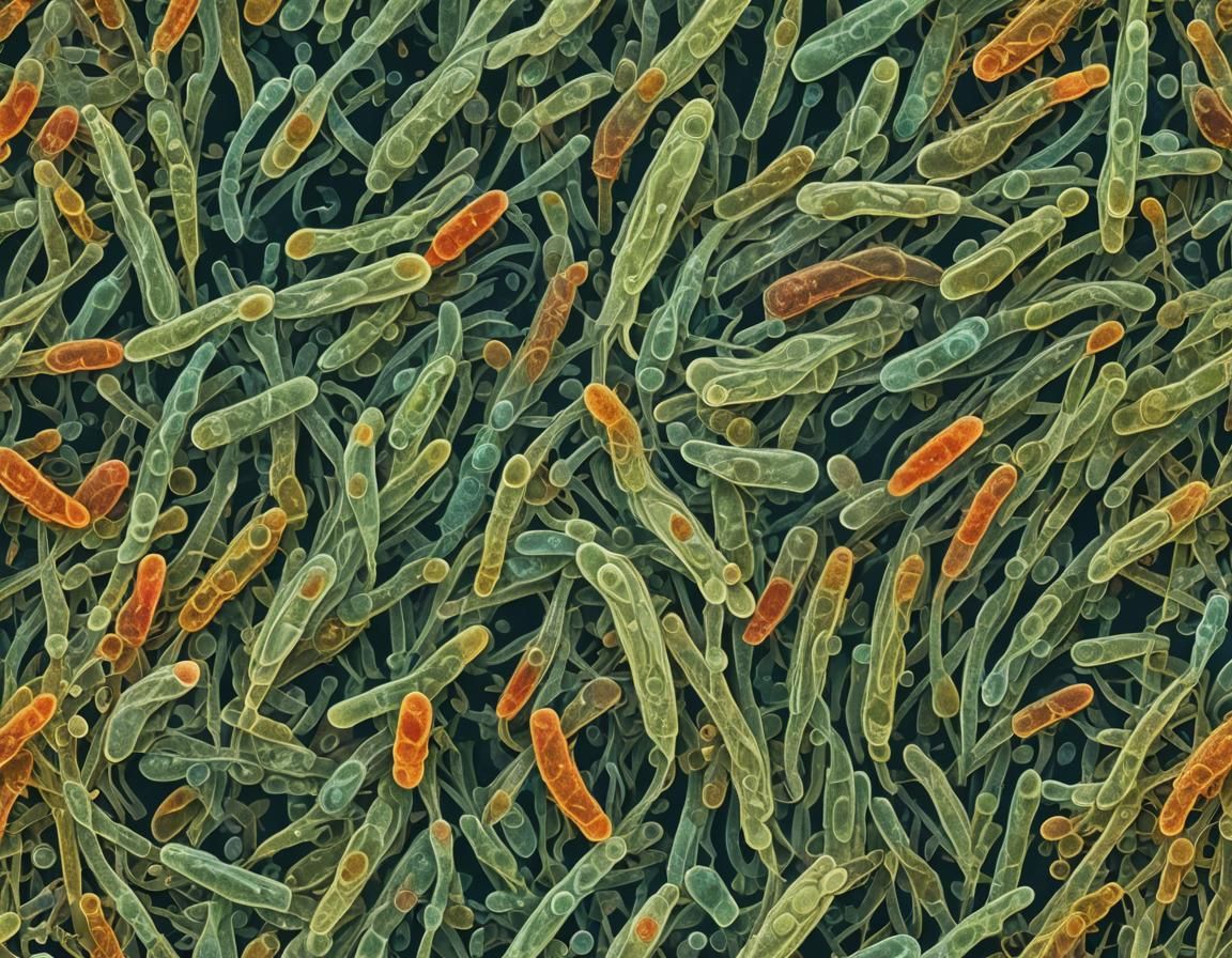 Detailed Bdelloid Rotifer in Vibrant Colors