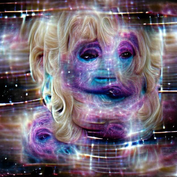 Colorful Swirling Nebula in Deep Space