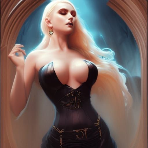 Gothic Temptress: Dark Fantasy Concept Art