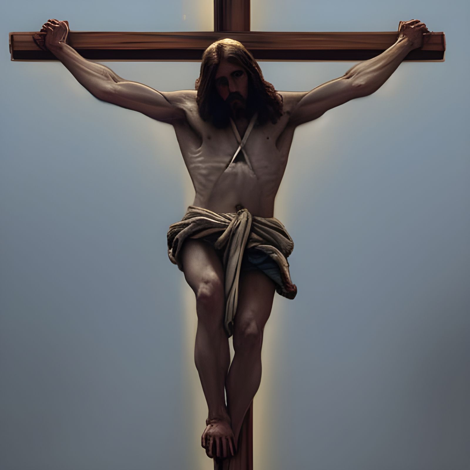 Crucifixion of Jesus Christ: Digital Art Portrait