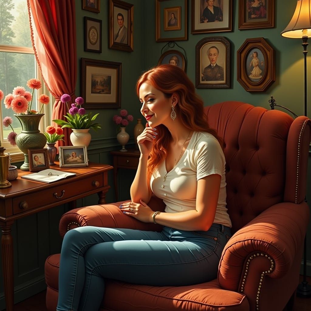 Warm Memories in a Vintage-Inspired Parlor