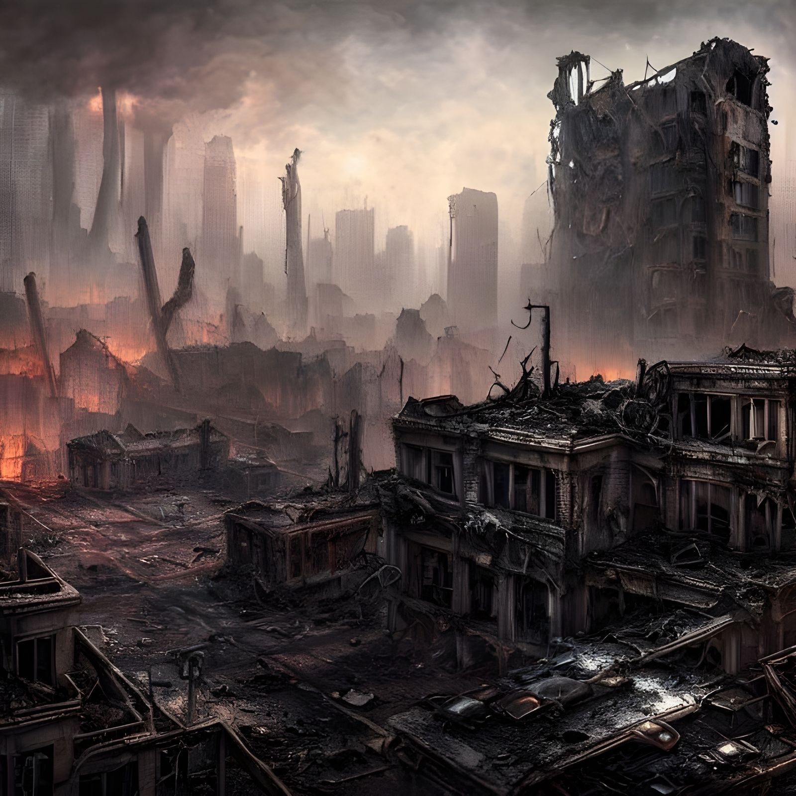 Dystopian Post-Apocalyptic City Ruins in Unreal Engine 5