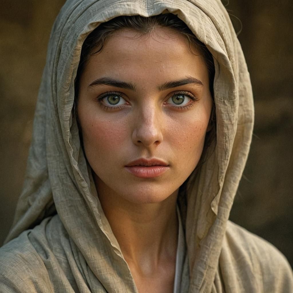 Gorgeous Woman Portrait in Chiaroscuro Lighting