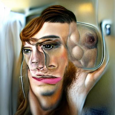 Hyperrealistic Self-Portrait of Transgender Man