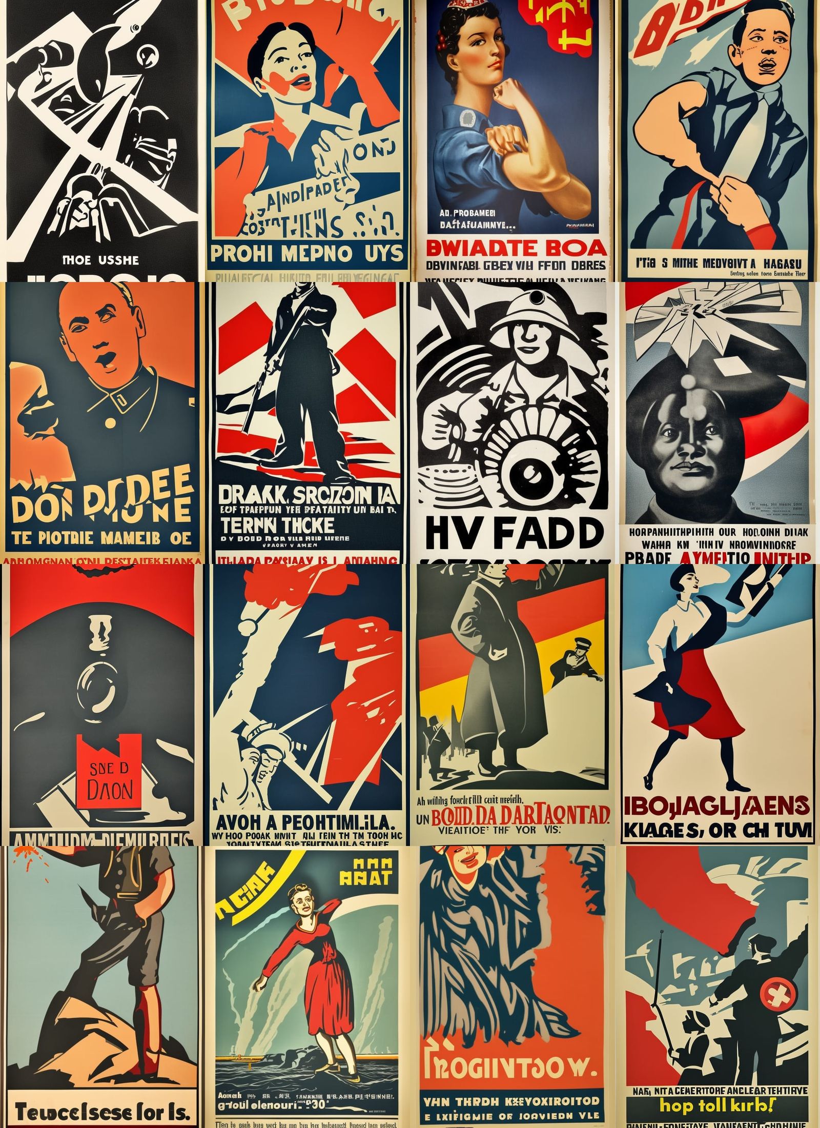 Classic Propaganda Poster Art