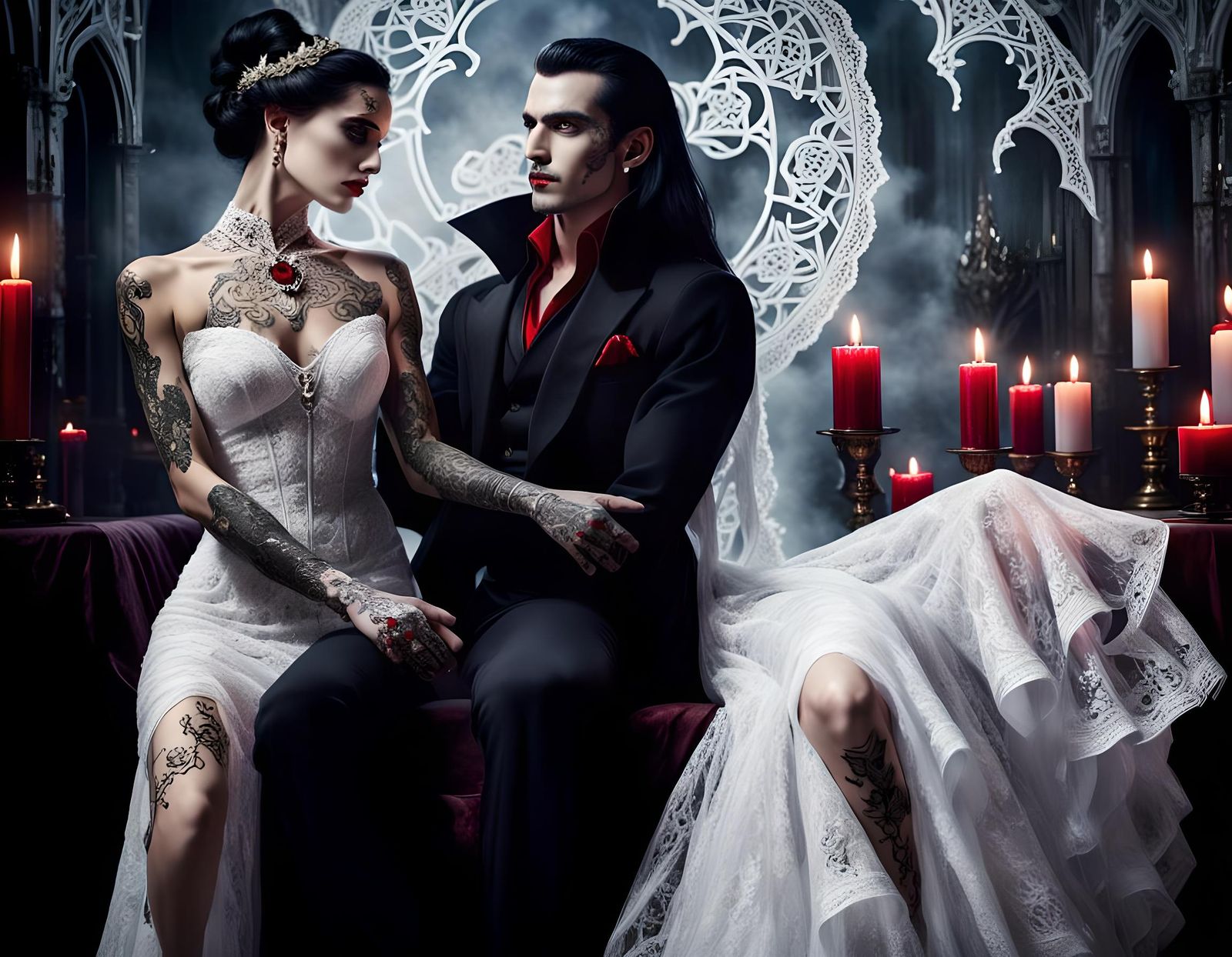 Tattooed Princess at Vampire Sacrifice Altar