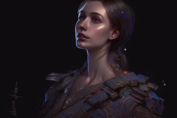 Stunning Portrait of Female Boxer in Sunset