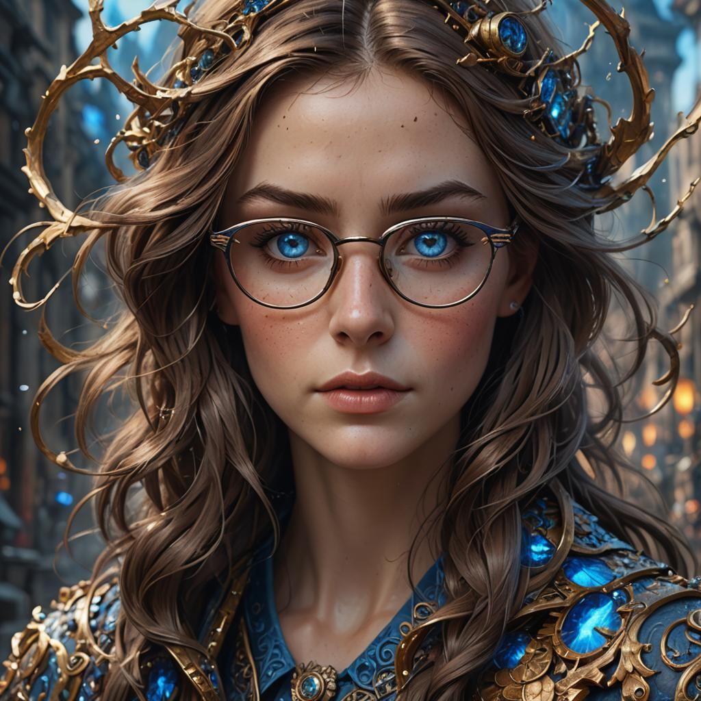 Woman with Glasses: Fantasy Art in Unreal Engine