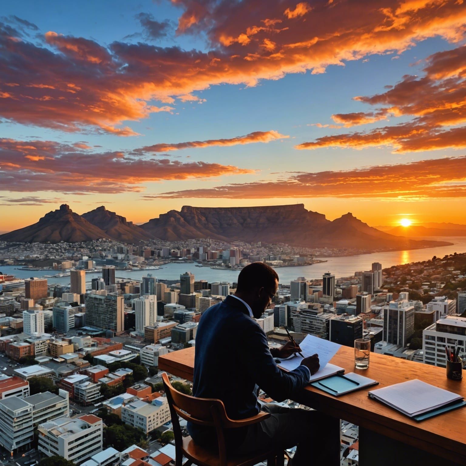 Cape Town Sunset: Chronicles of the City