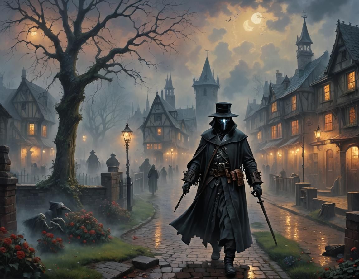 Plague Doctor in Dark Medieval Fantasy