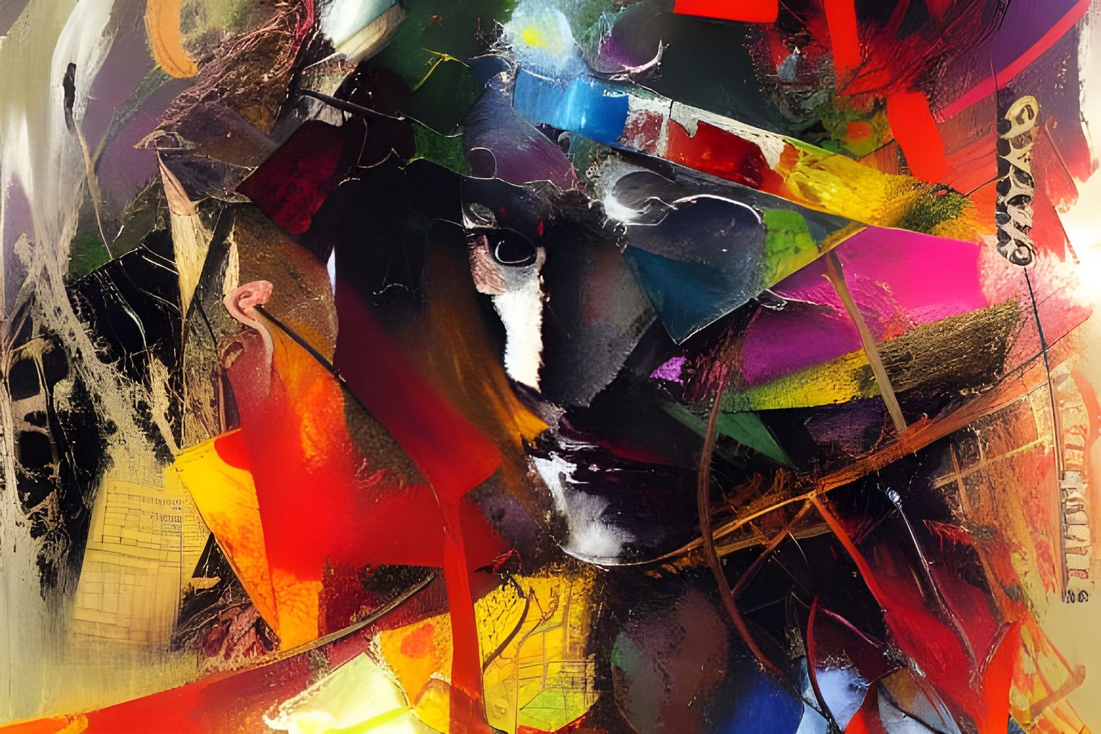 Chaotic Order: Neo-Impressionist Oil Painting