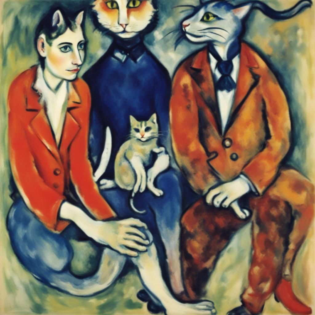 Cat and Mouse in Expressionist Surrealism