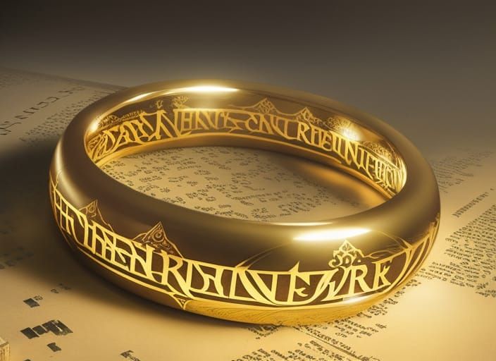 The One Ring: Intricate Oil Painting