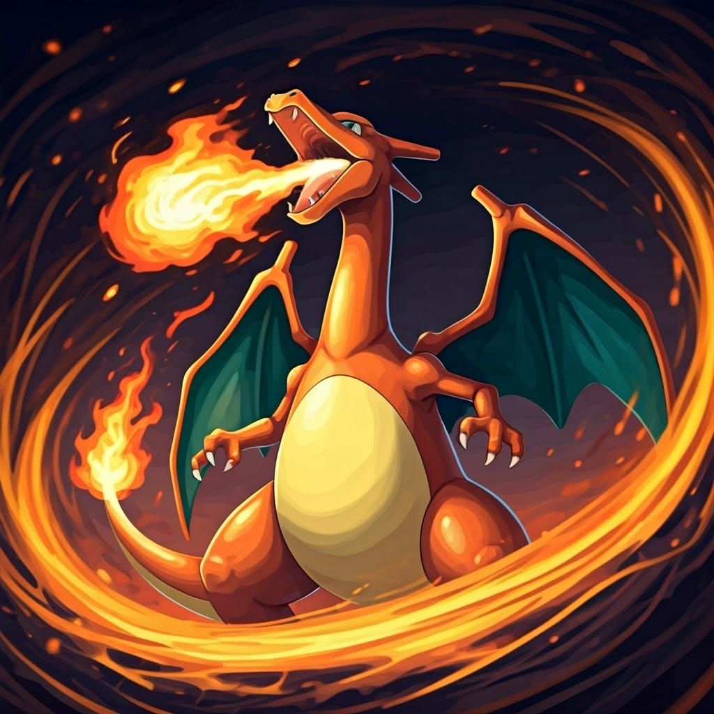 Glistening Charizard in Fiery Vortex