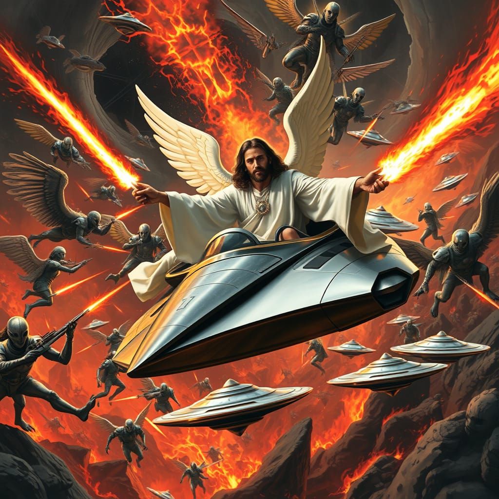 Jesus Leads Angels in Sci-Fi Apocalypse Battle
