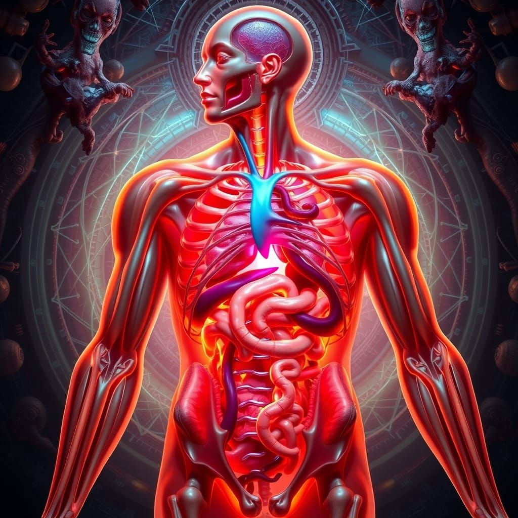 The Human Body in Futuristic Detail