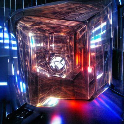 Hyperspace Cube with Radiosity Lighting